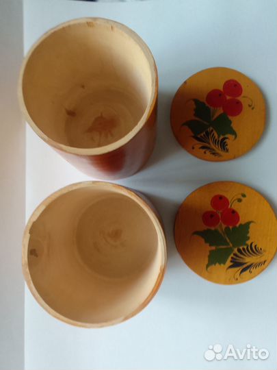 Банки для сыпучих продуктов, хохлома пр- во СССР