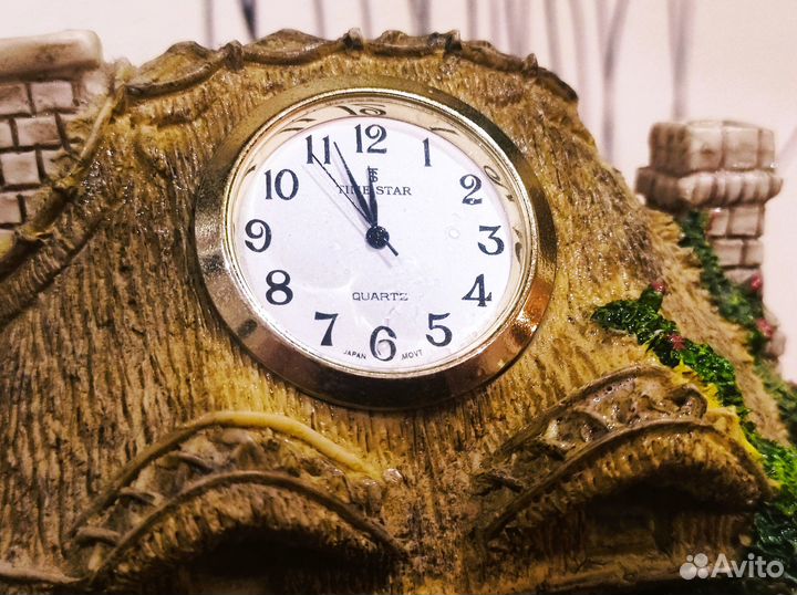 Часы-Будильник «Домик» (14 См) Ручная Работа