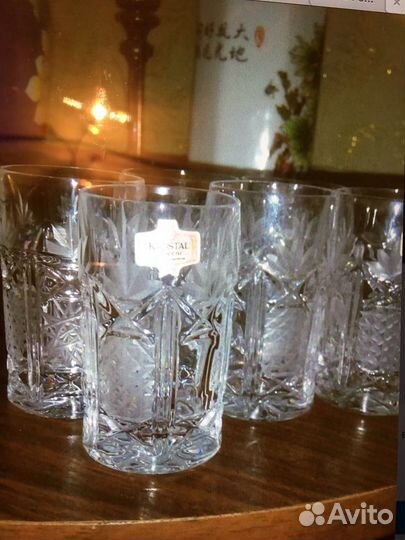 Фужеры.стопки.рюмки.Хрусталь.Югославия