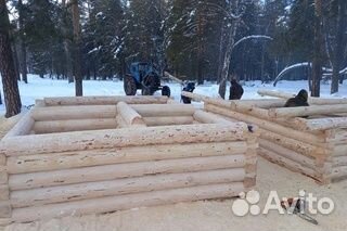 Срубы 6/6, отстоявшийся. 3/3, 4/6