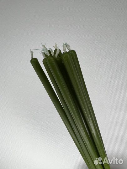 Свечи зеленные #40