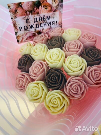 Букеты из шоколадных цветов