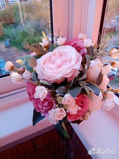 Цветочная композиция букет декор для дома и офиса