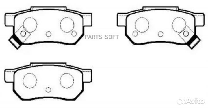 HSB HP5061 Колодки тормозные дисковые