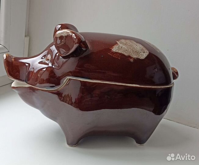 Горшок для запекания мяса и овощей керамический