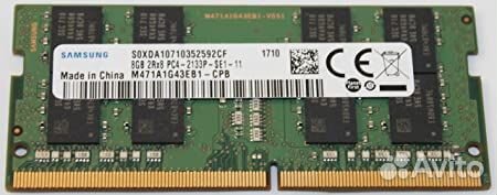 8Gb Samsung M471A1G43EB1-CPB DDR4 2133 sodimm