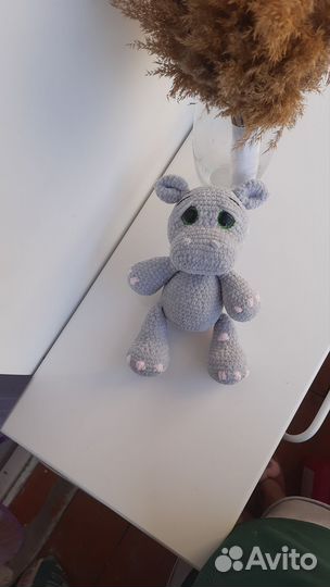 Мягкая игрушка бегемот
