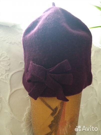 Шляпа женская валяная шерсть