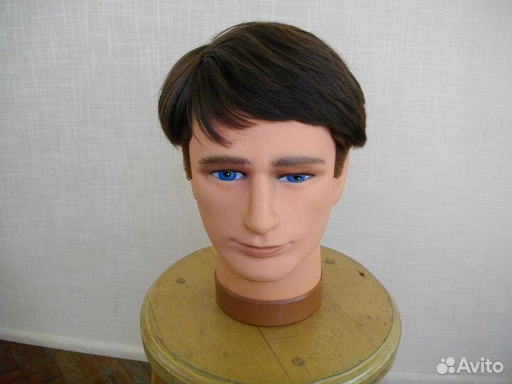 Мужской парик из натуральных волос