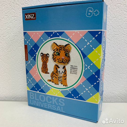 3D конструктор Universal blocks Тигр (6488дет)