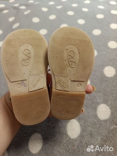 Босоножки 19 размер