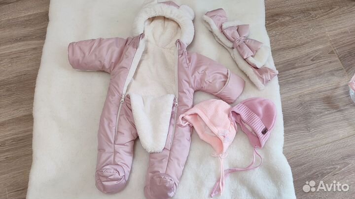 Конверт и комбинезон на выписку для новорождённых