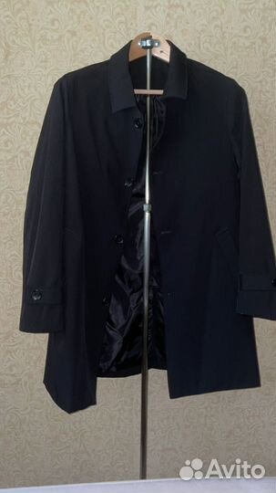 Плащ тренч мужской черный