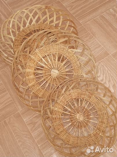 Тарелки плетёные (сухарницы), набор