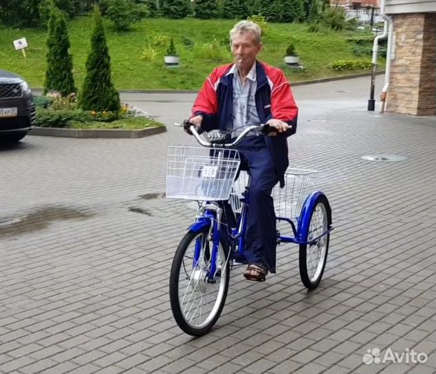 Электровелосипед трехколесный 250W IB-3WE 6 ск