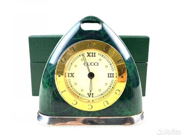 Часы Будильник Gucci Оригинал /Малахит
