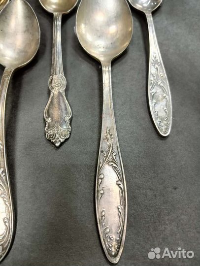 Ложки десертные СССР мельхиор