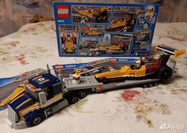 Грузовик и гоночная машина lego city (оригинал)