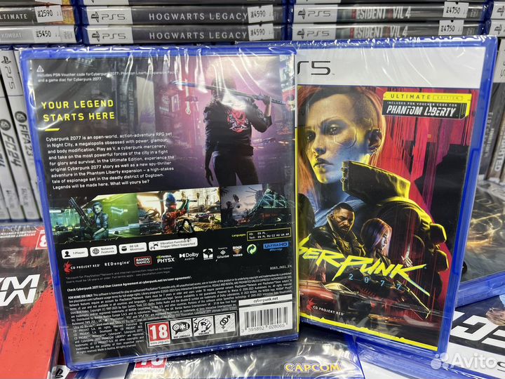 Диск Cyberpunk 2077 PS5 + Phantom Liberty / Новый