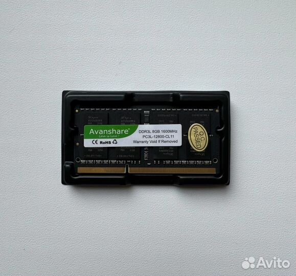 Оперативная память 8gb DDR3L sodimm ноутбук