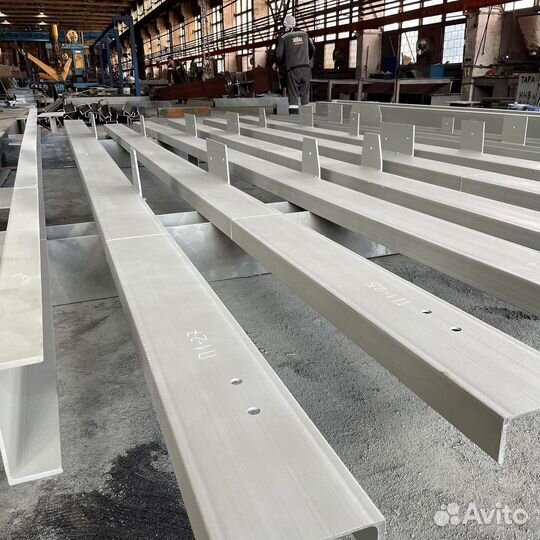 Швеллер алюминиевый 30х50х4, длина 6 м, марка ад31Т1