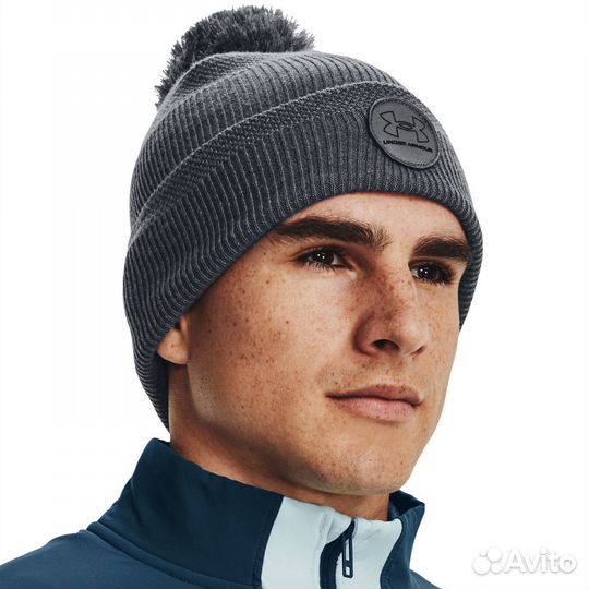 Шапка Under Armour Driver Pom-GRY
