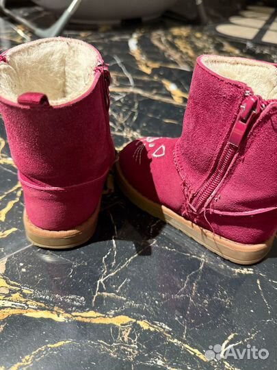 Угги замшевые для девочки 23 размер