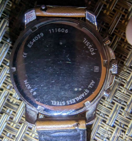 Часы Fossil FS4039 унисекс б/у