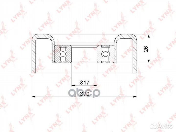 Ролик натяжной приводного ремня hyundai santa F