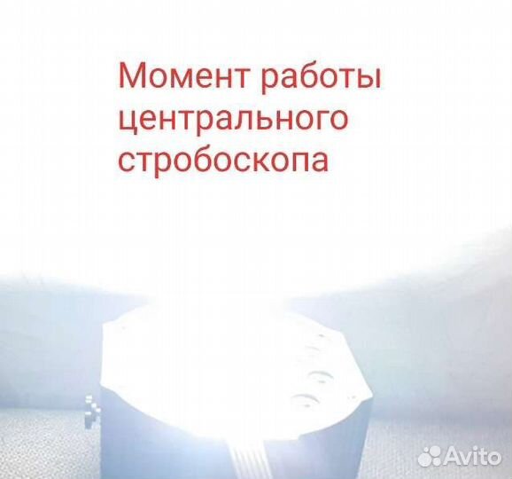 Комбинированная светомузыка стробоскоп RGB 18LED