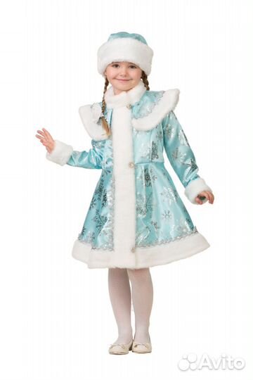 Новогодний костюм для девочки Снегурочки (116 см)