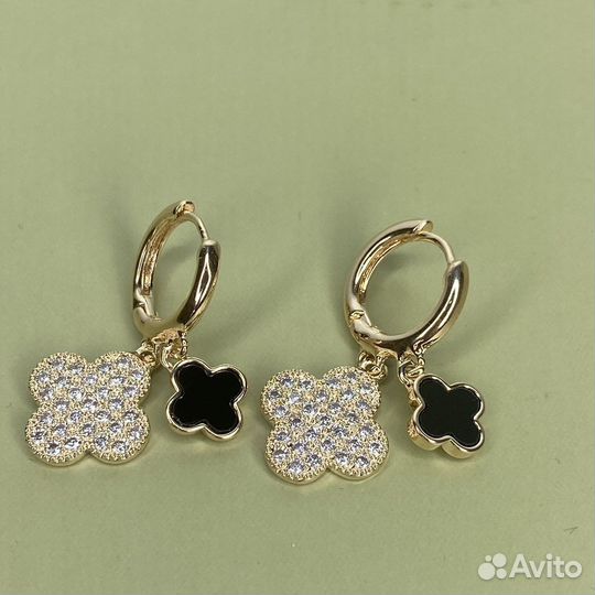 Серьги van cleef