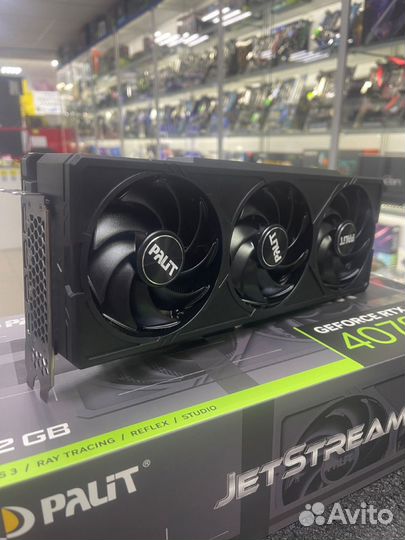 Видеокарта Palit GeForce RTX 4070 JetStream