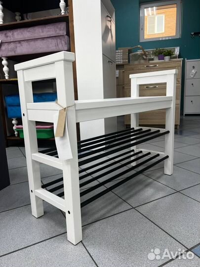 Скамья с полкой для обуви хемнэс IKEA, новая