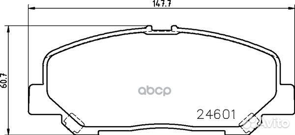 Колодки тормозные дисковые перед (PF-1527)