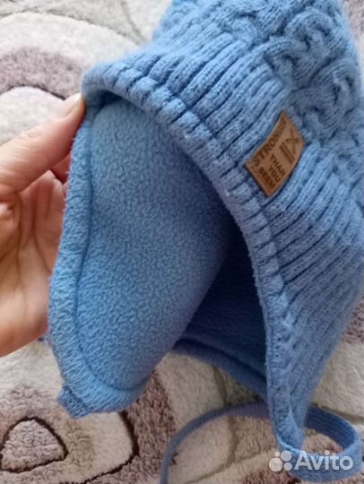 Шапка на мальчика зимняя р.52-54