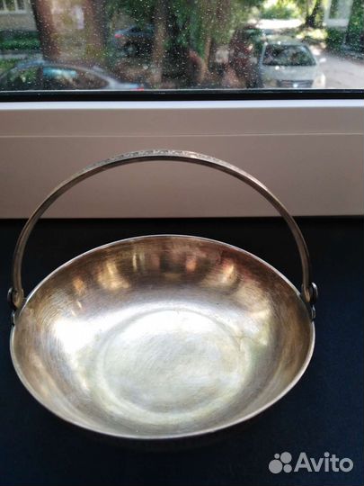 Ваза конфетница цветное стекло СССР