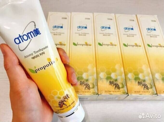 Зубная паста атоми с прополисом 200мл