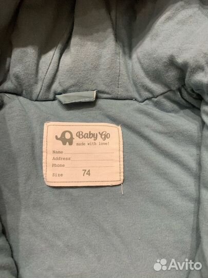 Комбинезон демисезонный baby go 74