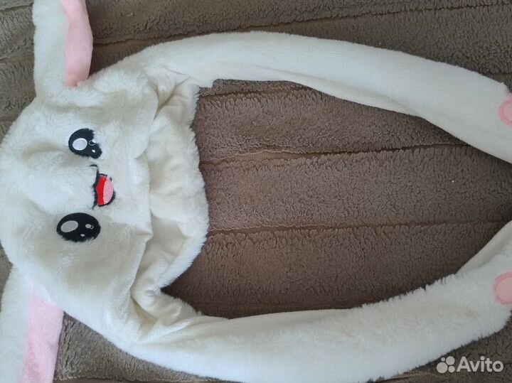 Шапка зайка