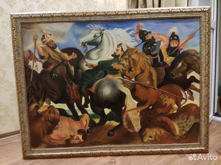 Картина маслом на холсте старинная