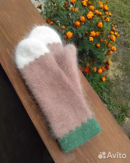 Варежки вязаные