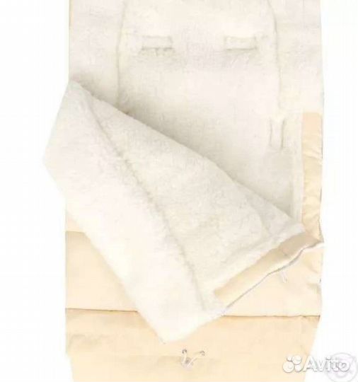 Зимний конверт в коляску на овчине