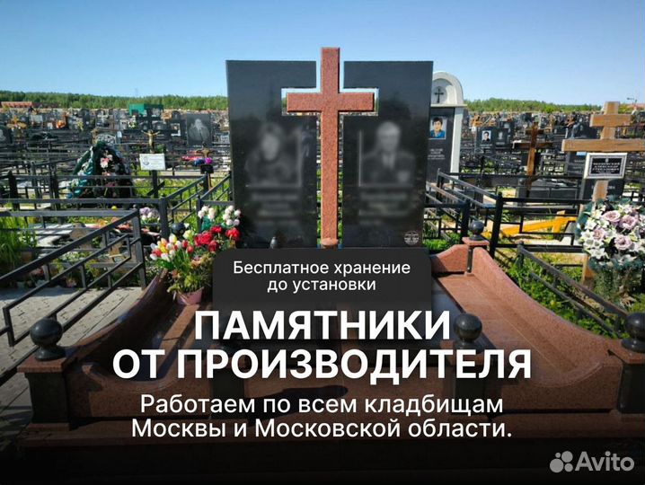 Изготовление памятников из гранита, Москва и мо