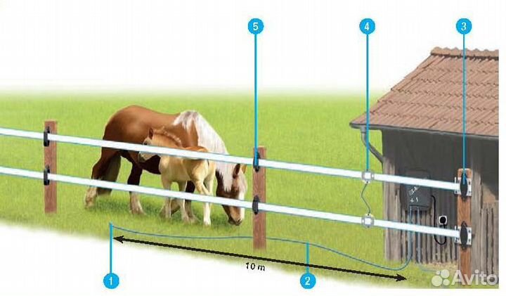 Электропастух для лошадей Vakila