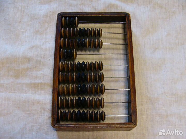 Счёты деревянные старые Сделано в СССР