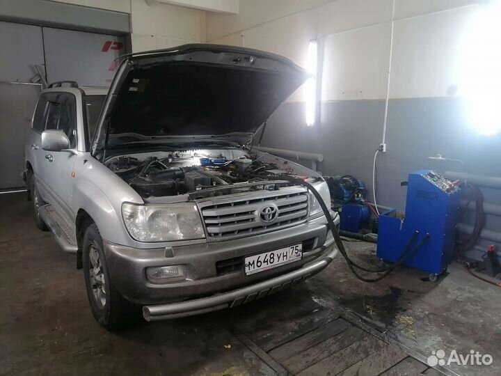 Промывка радиатора печки автомобиля на аппарате