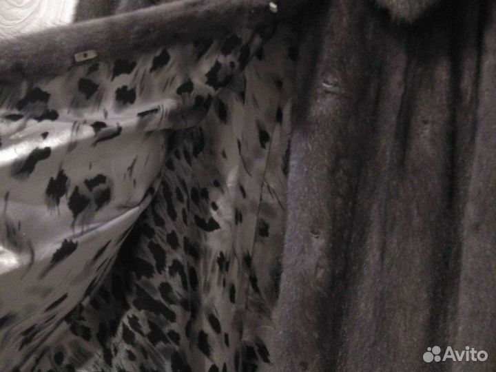 Шуба норковая с капюшоном 46 48