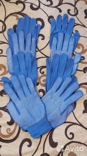 Перчатки рабочие нейлоновые/ садовые с покрытием