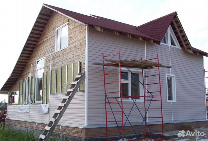 Фасадные работы Утепление облицовка сайдинг